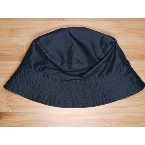 Lands End Black Bucket Hat Microfiber Size S/M Water Resistant Lightweight - Picture 5 of 8
